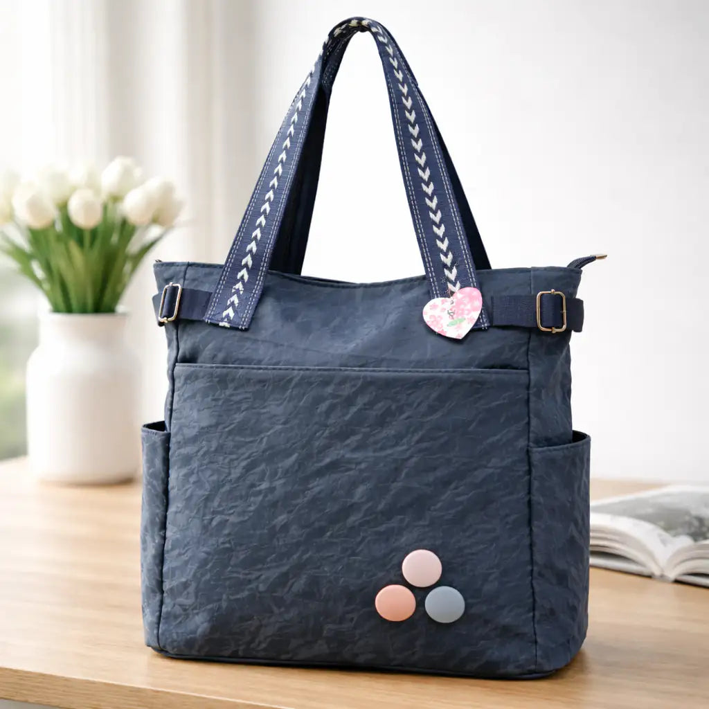 Versatile Vertical Tote Bags (Blue)