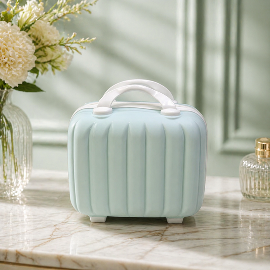 Square Mini Suitcase (Pista Green)