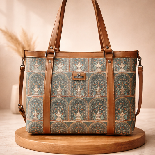 Printed Canvas Handbag