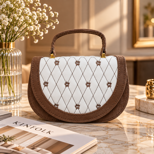 Soft Feel Sling Bag (Brown)