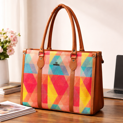 Printed Heritage Handbag (Mutlicolor)