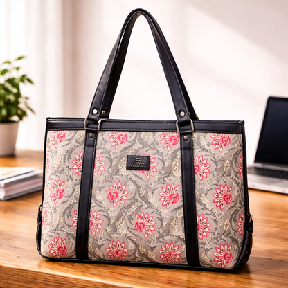 Sleek Laptop Canvas Tote Handbags (Grey)