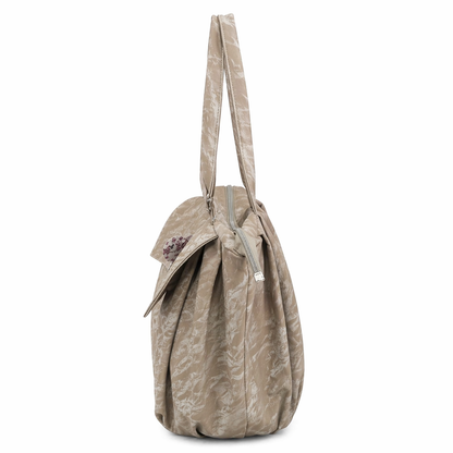 Versatile Round Base Tote Bags (Brown)