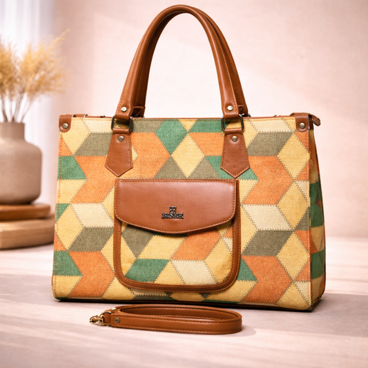 Flap Pocket Tote Bag