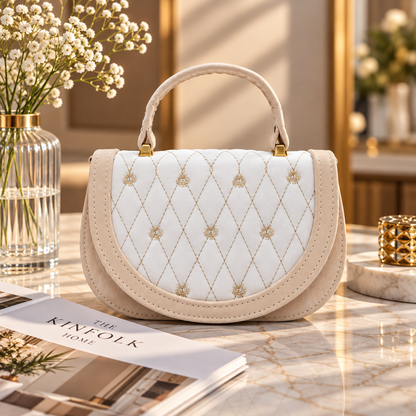 Soft Feel Sling Bag (Cream)