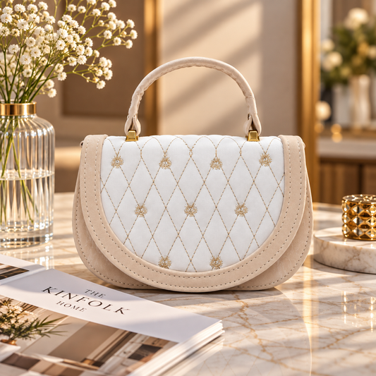 Soft Feel Sling Bag (Cream)