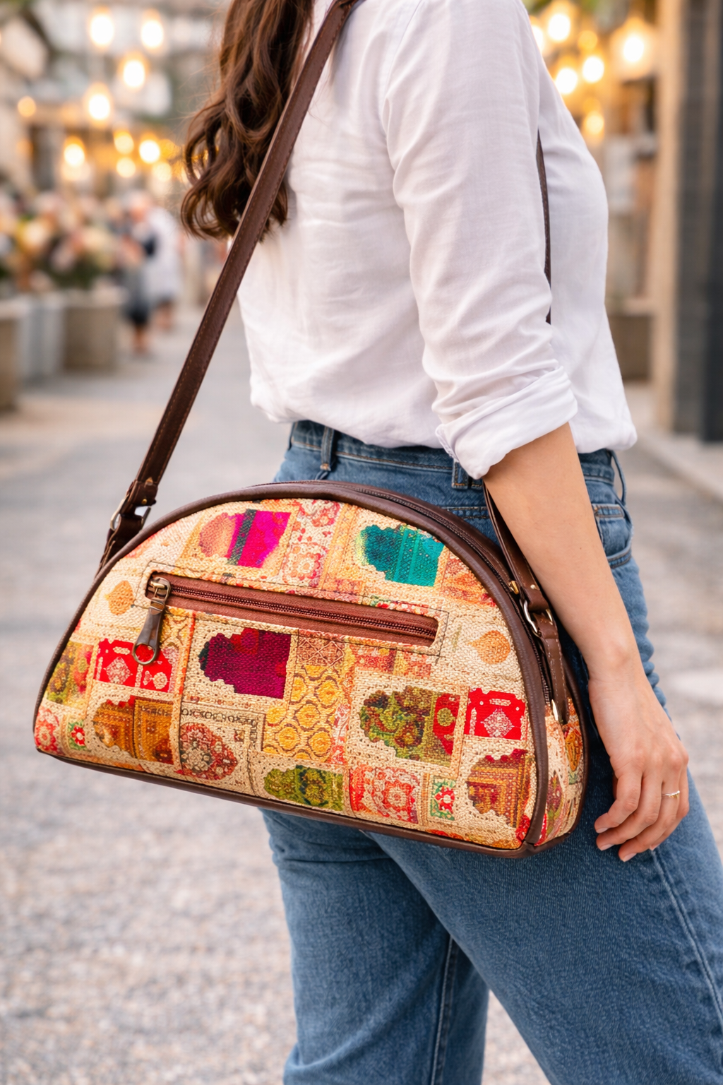 Wristlet Cum Sling Bag (Multicolor)