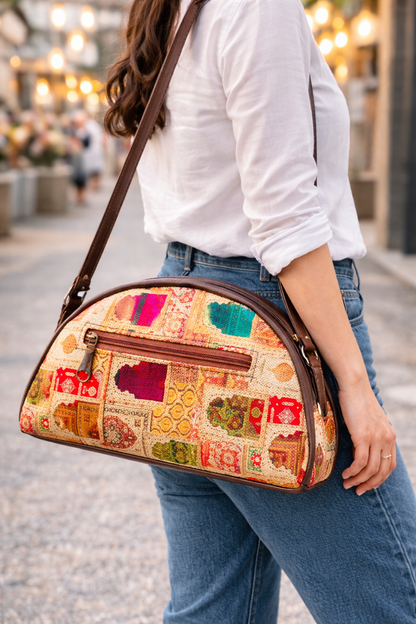 Wristlet Cum Sling Bag (Multicolor)