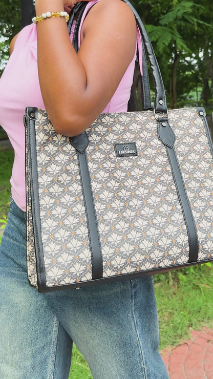 Sleek Laptop Canvas Tote Handbags (Lehri)