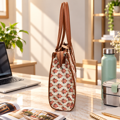 Eco Friendly Canvas Laptop Handbag (Indian Indian Work)